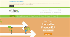 Desktop Screenshot of ethex.org.uk