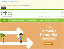Tablet Screenshot of ethex.org.uk